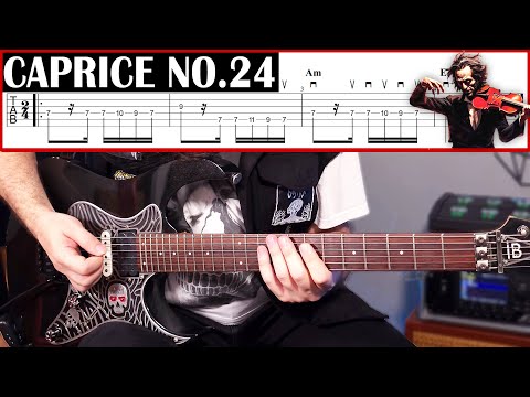 CAPRICE NO. 24 (Paganini) Guitar Lesson | With Tabs