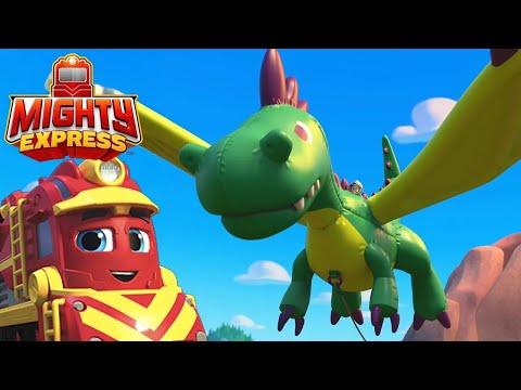 Noble Knights at the Movies with a Real Dragon 🐉 | Mighty Express | Cartoons for Kids