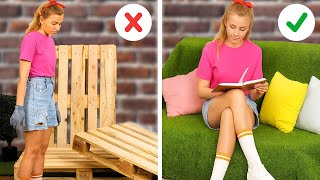 Cozy Backyard Makeover with Easy DIY Furniture 🌞🪑