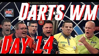 DARTS WM DAY 14! feat. MICHAEL VAN GERWEN, DAVE CHISNALL, GERWYN PRICE & GARY ANDERSON!!