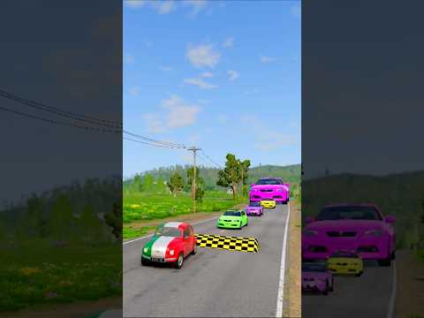 Small To Giant Cars vs Speed Bump - #21
