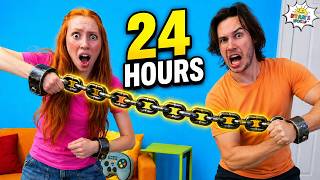 Brother vs Sister STUCK TOGETHER for 24 Hours!