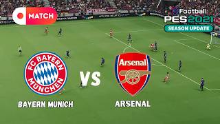 Bayern Munich vs Arsenal  – eFootball PES 2021 Full Gameplay Simulation