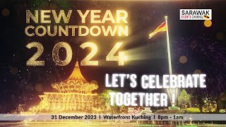 [LIVE] NEW YEAR COUNTDOWN 2024 @ WATERFRONT KUCHING, 31.12.2023