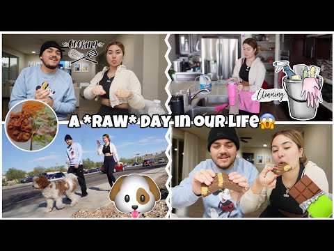 A *RAW* DAY IN OUR LIFE! |COOKING, SHOPPING, DOG WALKING|