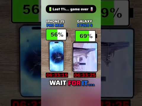๐ณ๐ iPHONE 15 PRO MAX vs SAMSUNG GALAXY Z FOLD 5 BATTERY TEST!! ๐ณ๐