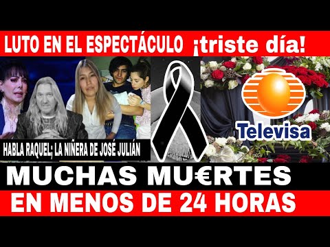 Luto y desgracia/ más MUERTES en el ESPECTÁCULO en menos de 24 horas