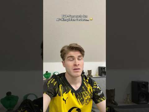 BVB-Fans nach den Achtelfinal-Hinspielen Gestern… 😭
