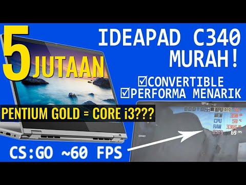 (INDONESIAN) 2-in-1 Murah 5 Jutaan, Performa Core i3: Review Laptop Lenovo Ideapad C340 (Pentium Gold) Indonesia