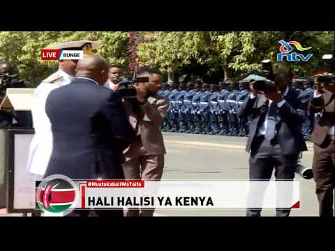 Deputy President Kithure Kindiki arrives at Parliament