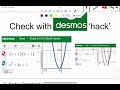 Understanding Multiple Choice Strategies and Desmos Hacks