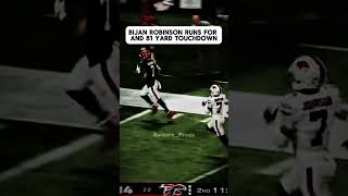 Bijan Robinson runs for an 81 yard touchdown #fyp #viralvideo #shorts #nfl
