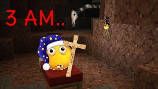 2 friends have a sleepover in VR horror minecraft!