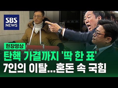 운명의 날 'D-1' 탄핵 가결까지 '딱 한 표'...혼란에 빠진 국민의힘 현 상황 정리 (현장영상) / SBS