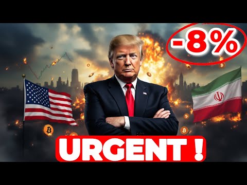 🚨 URGENT CRYPTO ! BITCOIN CHUTE !! TRUMP MENACE L'IRAN 😱