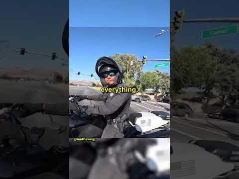 Chill Cop Catches Biker With No Plates