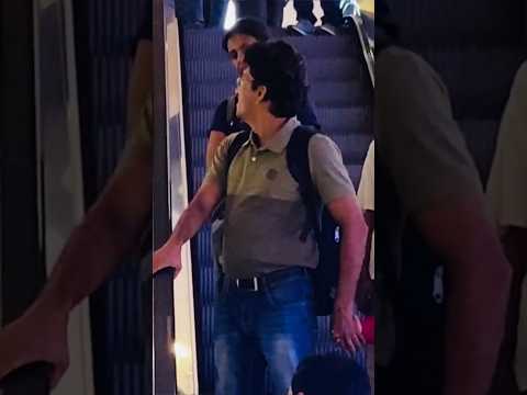 PHONE SNECHING ESCALATOR PRANK🤣❤️innocent boy super reaction😂#funny #prank #reaction #shortsfeed