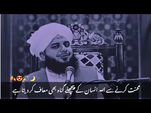 Mehnat Karne Se Allah Insan Ke🥀❤️__ Peer Ajmal Raza Qadri