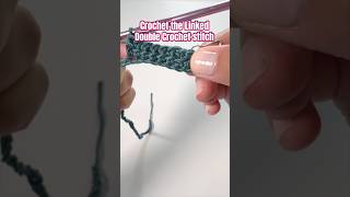 Check out the Linked Double Crochet stitch. #thestitchsessions #crochetcrafty #linkeddoublecrochet