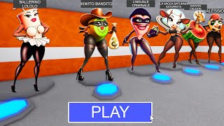 ALL WOMAN ITALIAN BRAINROT MORPHS! BALLERINO LOLOLO, KIWITO BANDITO... in BARRY'S PRISON RUN!