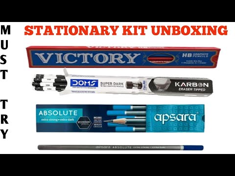 Doms kit unboxing video stationery items #trending #viral_video #doms #unboxing