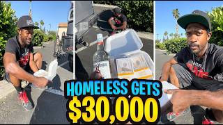Millionaire blessed homeless who went to Prison and family didn't accept him after