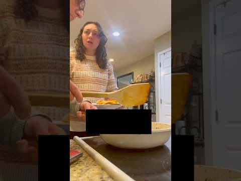 Dad serves dinner aggressively