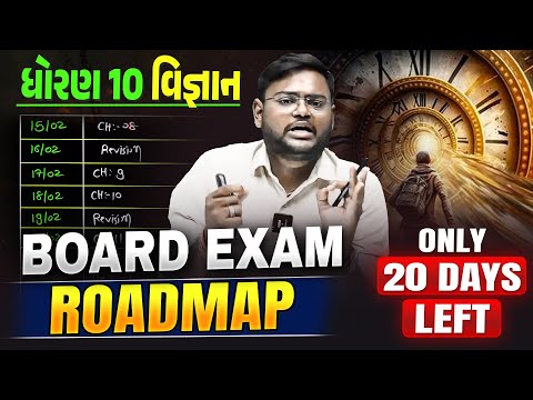 Board Exam Roadmap 🔥🔥 | Std 10 Board Exam Last 20 Days Strategy | Hiren Sir