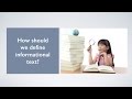 Understanding Technical and Informational Texts