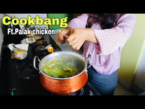 Cookbang:)The most delicious PALAK CHICKEN recipe(my style)