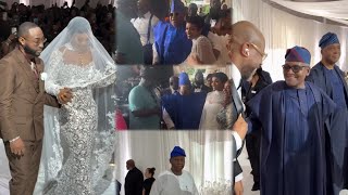 Davido Dad & Billionaire Friends Arrive, The Bride Chioma Arrive As Luxury Cars Of All Kind Filled 