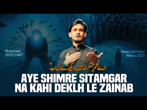 10 Muharram Noha 2025 | NA KAHIN DEKH LE ZAINAB | Nawa Sankhnawi Nohay 2025