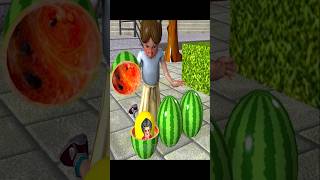 The watermelon that Miss T chose was a rock or a balloon #shorts