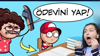 TATİLDE EVDEYKEN ÖĞRENCİLER (Fikri Kereviz) 😱