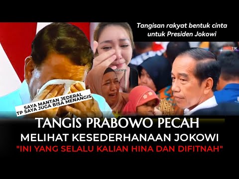 TANGIS PRABOWO PECAH MENYAKSIKAN KESEDERHANAAN JOKOWI. KAMI BANGGA PADA JOKOWI