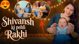 Baby Shivansh Ki First Rakhi❤️🧿 | imkavy | UmangKatyal #vlog #rakshabandhan 