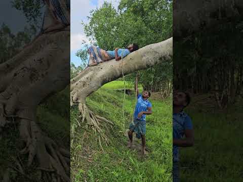 The man below is having fun while the man is lying down.