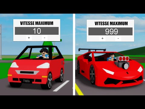 AMÉLIORER LA VOITURE LA PLUS LENTE À LA PLUS RAPIDE SUR BROOKHAVEN ! ROBLOX