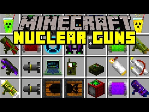 Minecraft EXPLOSIVE GUN MOD! | NUKES, NEW GUNS, ROCKET LAUNCHERS, & MORE! | Modded Mini-Game