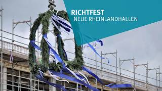 Richtfest der neuen Rheinlandhallen in Krefeld