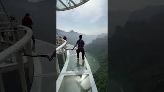 My hands and legs were shaking with fear. I didn’t dare to lower my head or let go. It’s too exc