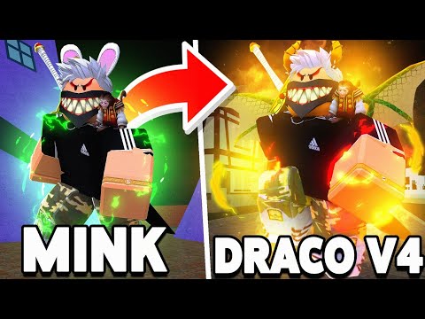 FOI ASSIM QUE PEGUEI A RAÇA DRACO no BLOX FRUITS ‹ Ine Games ›