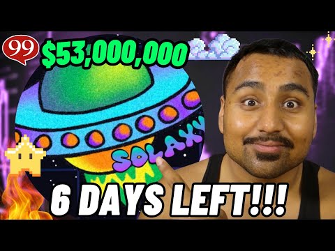 $SOLX RAISES $53,767,088!! 6 DAYS LEFT! TGE PUSHED BACK! BEST CRYPTO ICO!!