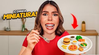 Sobreviviendo con Comida miniatura por 24 horas🤯