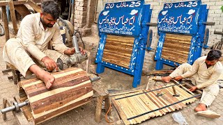 Manufacturing Process of Cotton Carding and Ginning Machine || 100 years Old Technique