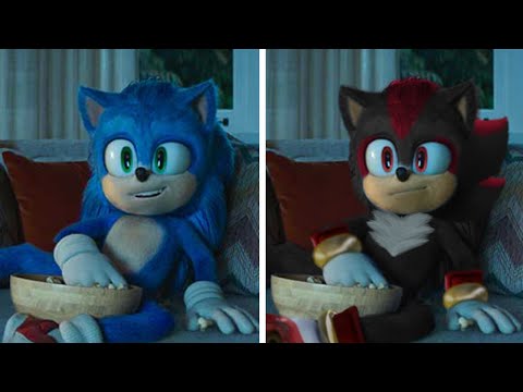 SONIC Movie 2 OLD Design VS NEW Design (SHADOW VS SONIC 5)