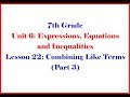 Factoring and Simplifying Expressions