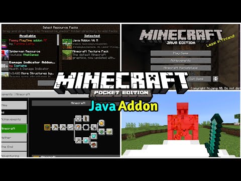 แจก+สอนลงAddonJavaโครตเจ๋ง!!ทำให้เกมมายคราฟในมือถือเหมือนในคอมมาก Minecraft 1.18
