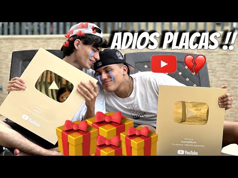 Regalamos nuestras PLACAS de Youtube/Especial 1MILLON de seguidores