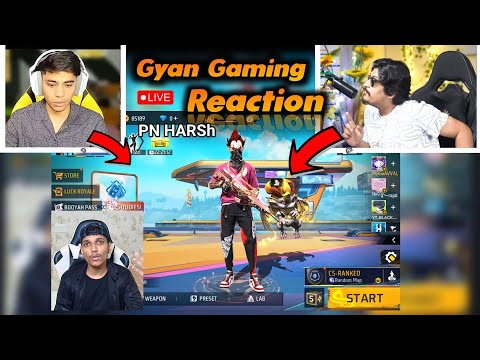 Pn Harsh Ajjubhai react ❤ Gyan gaming vs Angry Reply😡 Pn Rose 😤 @PRO-NATION @TotalGaming093